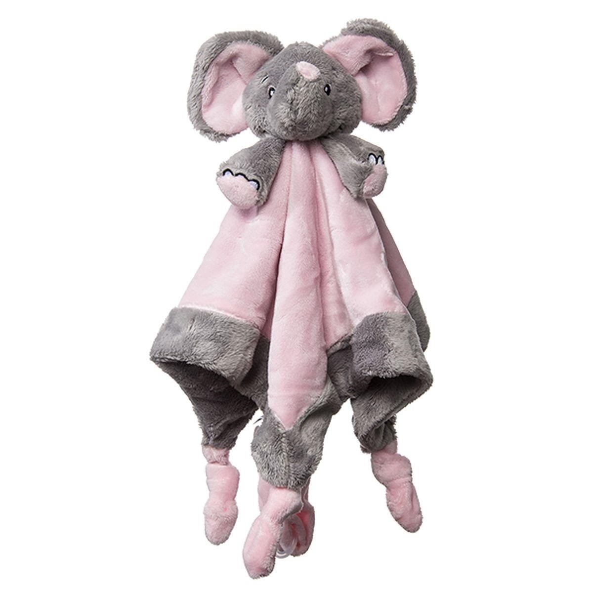 My Teddy Schmusetuch Elefant Rosa 35x35cm my Teddy - Baby Spielzeug