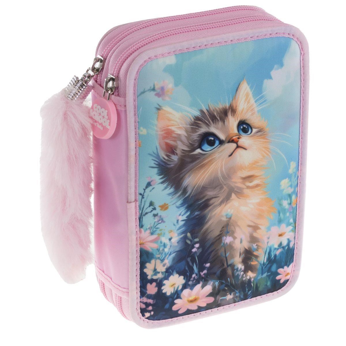 Tinka Pencil Case Double Cat - Schul Zubehoer