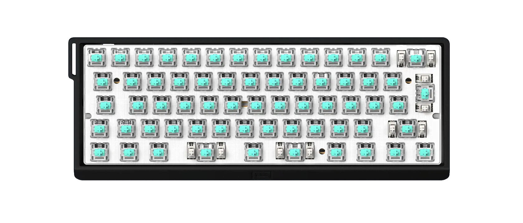 Wooting 60he v2 - Iso - Split - Plastic - Gaming Tastatur (Tkl) - 60% - Iso - Schwarz - Tastaturen