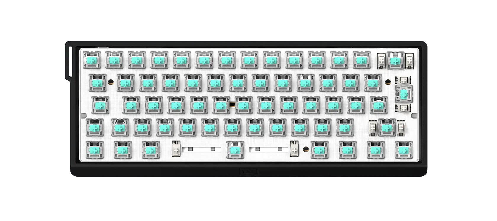 Wooting 60he v2 - Iso - Non-split - Plastic - Gaming Tastatur (Tkl) - 60% - Iso - Schwarz - Tastaturen