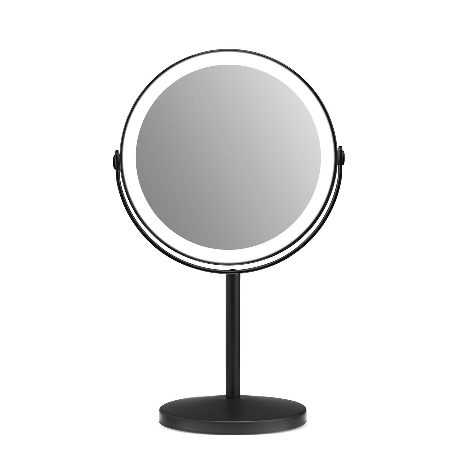 Gillian Jones - Rechargeable Led Table Mirror With Usb-c &10 x - Mat Black - Kosmetik Spiegel