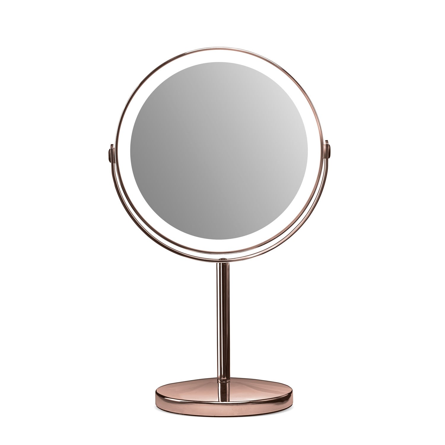 Gillian Jones - Rechargeable Led Table Mirror With Usb-c &10 x - Copper - Kosmetik Spiegel