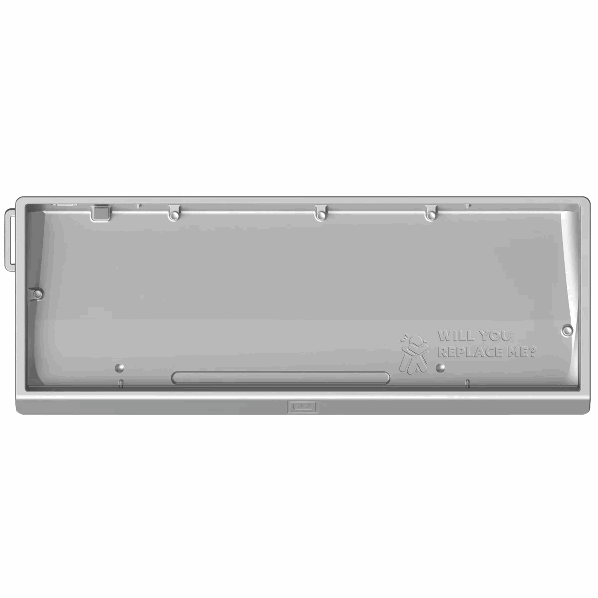 Wooting 60he v2 Aluminium Case (Bright Silver) - Tastaturhülle - 60% - Silber - Tastaturen Ac1-wk3c-alcse-sv1