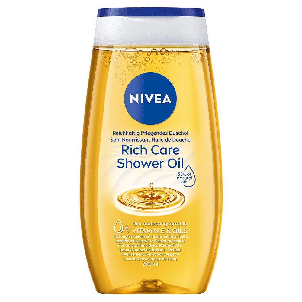 Nivea Rich Care Shower Oil - 200 ml. - Koerperpflege 4005900804280
