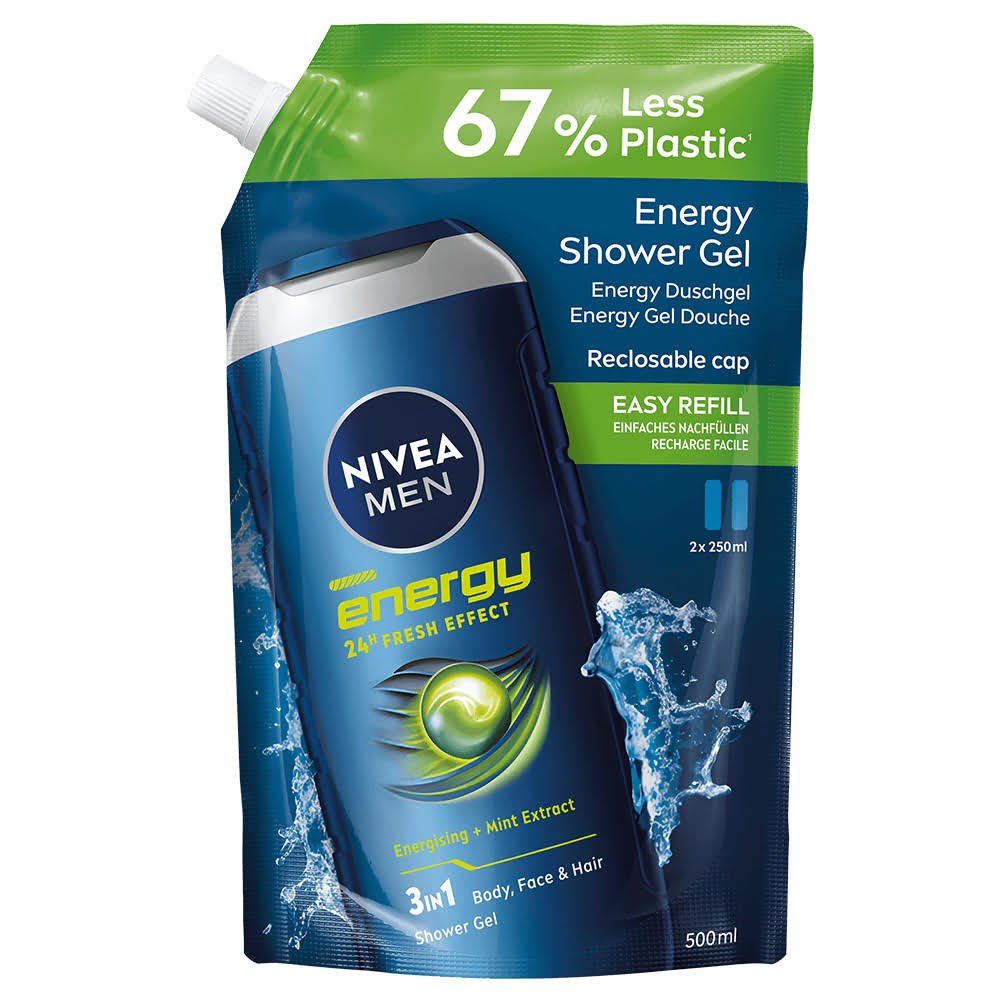 Nivea Men Energy Shower Gel Refill 500 Ml - Koerperpflege