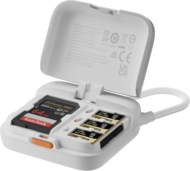 Insta360 2-in-1 Card Reader + Case - Kameras Und Objektivzubehoer