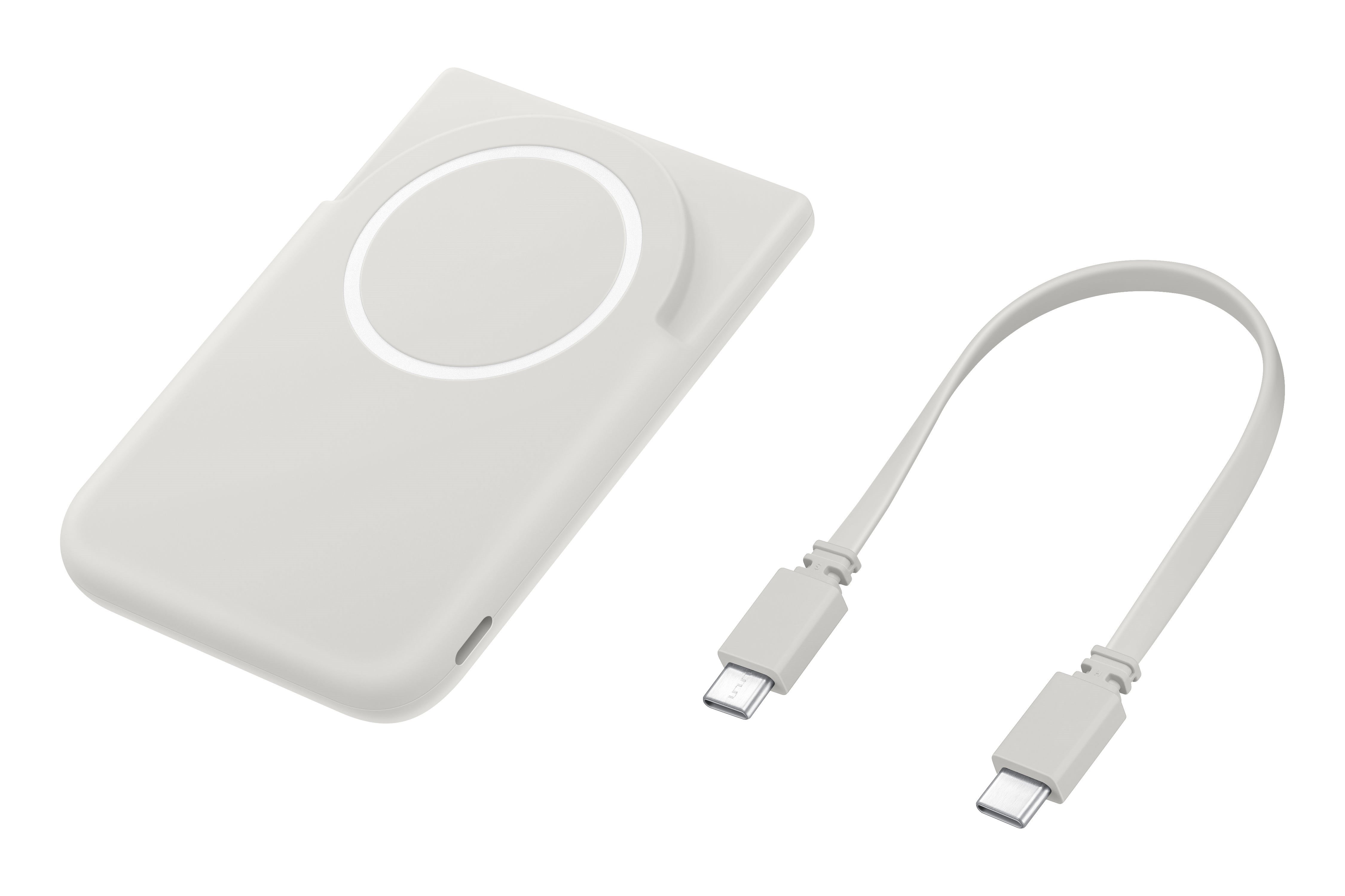 Samsung Magnet Wireless Battery Pack 5000mah - Beige - 5 Ah - Powerbank Akku Eb-u2500xjegww