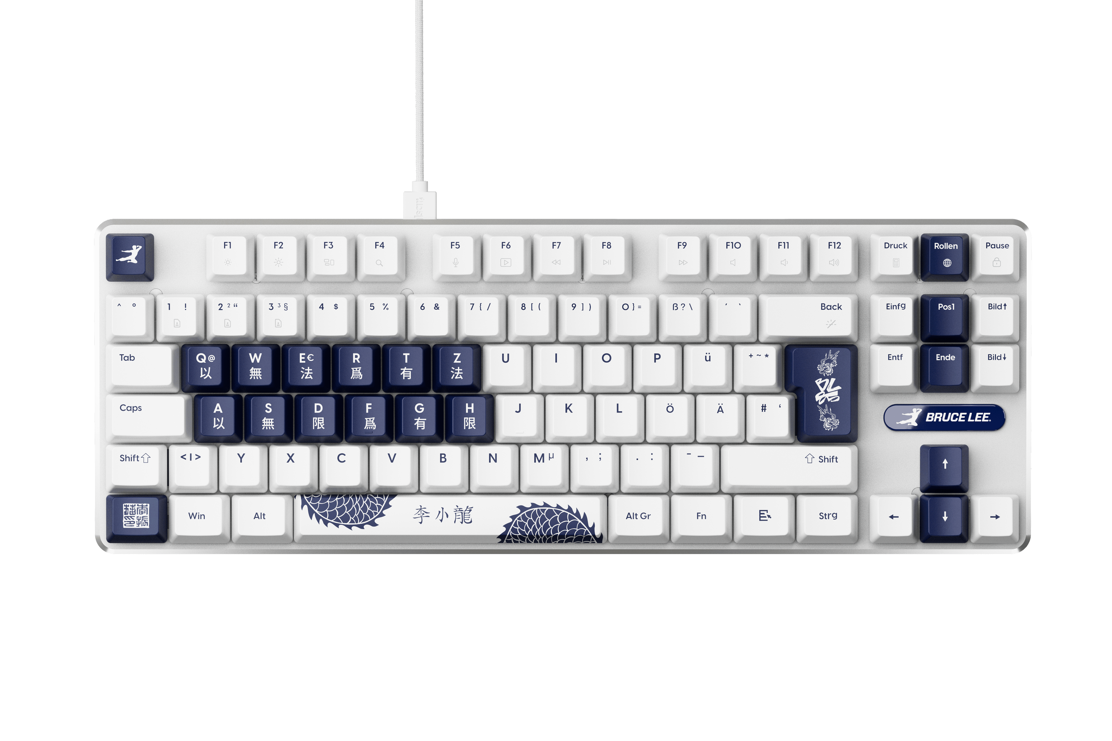 Pulsar Pcmk 3 HE Tkl (Bruce Lee 85th Edition) - Gaming Tastatur (Tkl) - 80% - Deutsch - Weiss - Tastaturen Pcmk3he833
