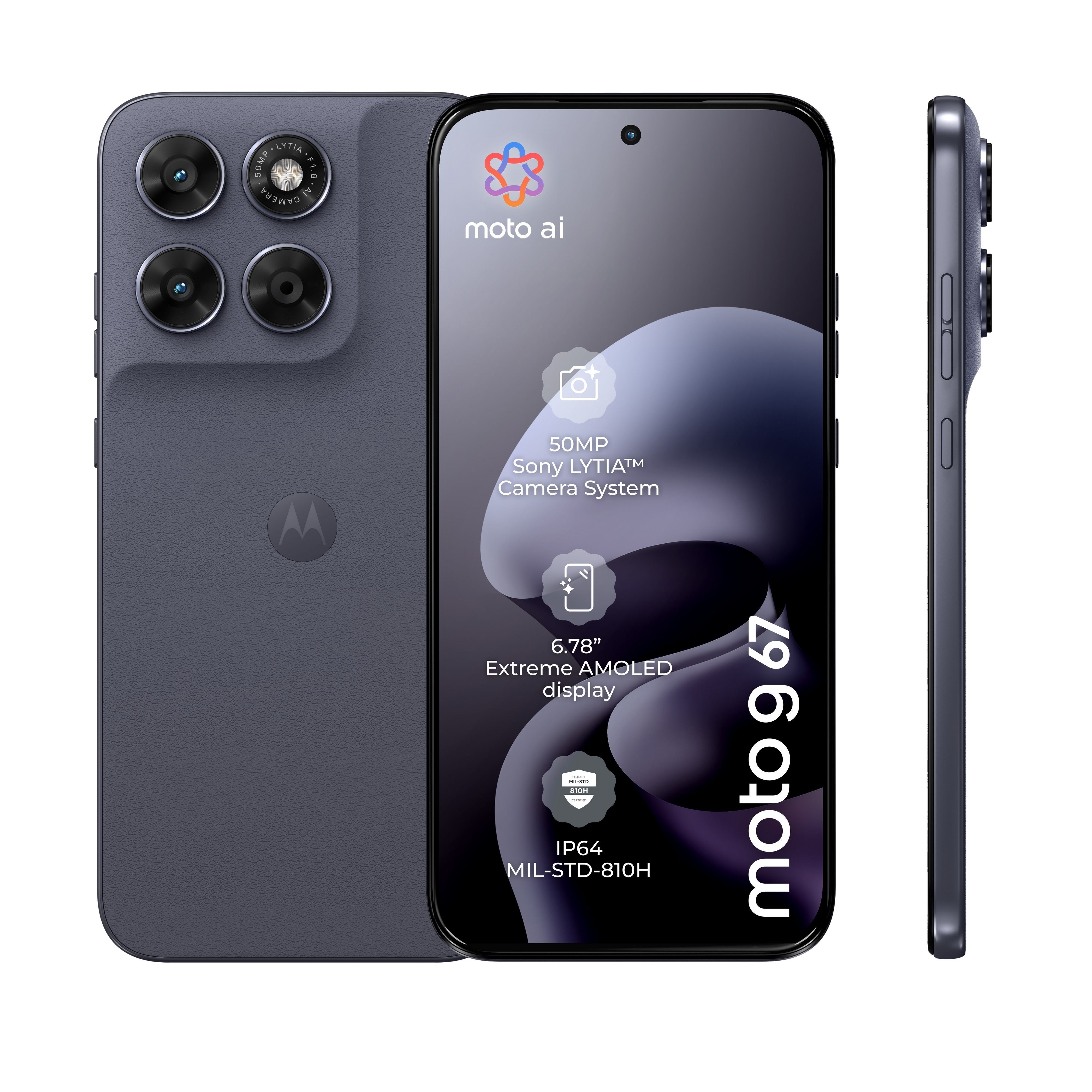 Motorola Moto G67 128gb/4gb - Pantone Arctic Seal - Handys Smartphones Grau Pbau0002se