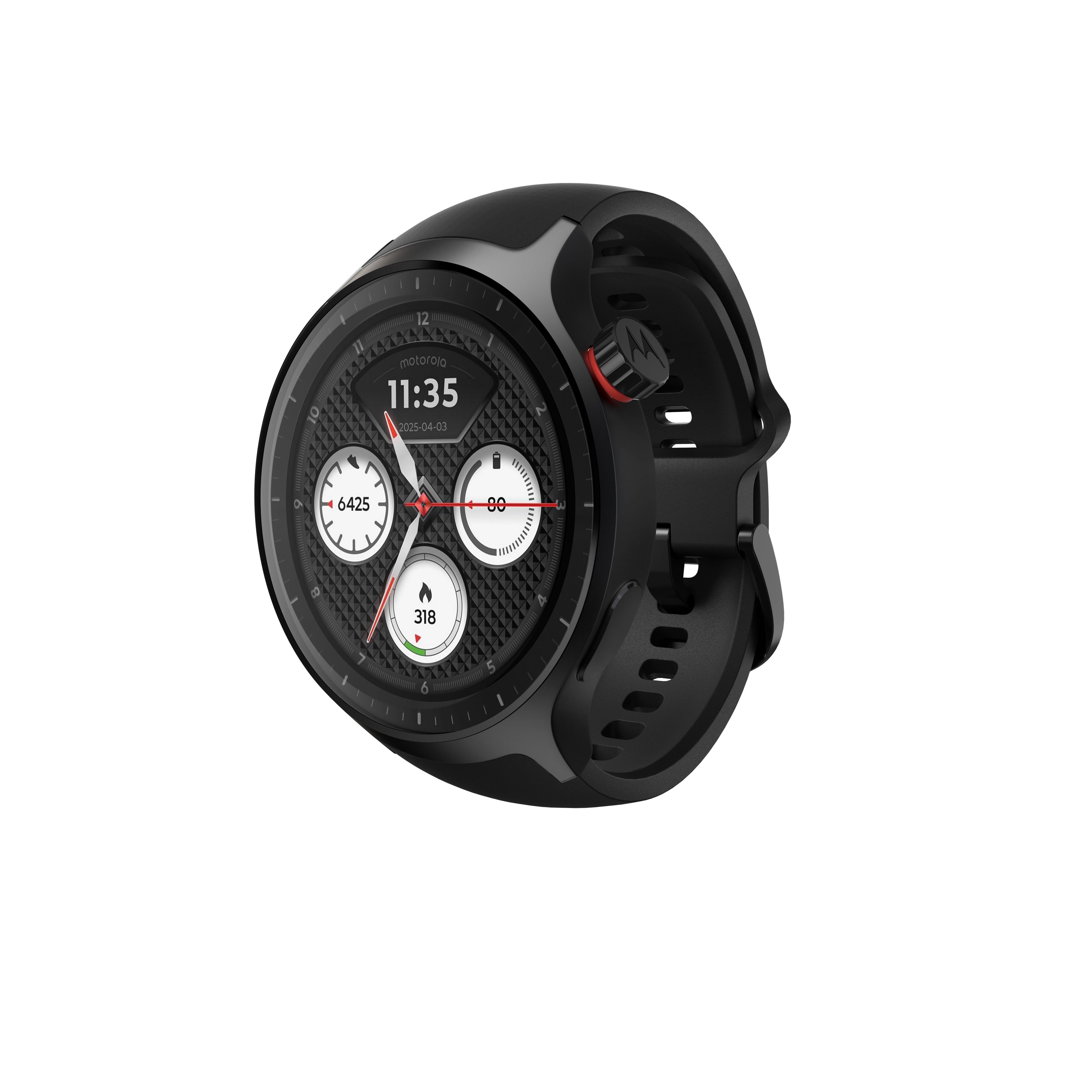Motorola Moto Watch - Matte Black - Smartwatches Pulsuhren Sportuhren Schrittzaehler Green Pg38c08254