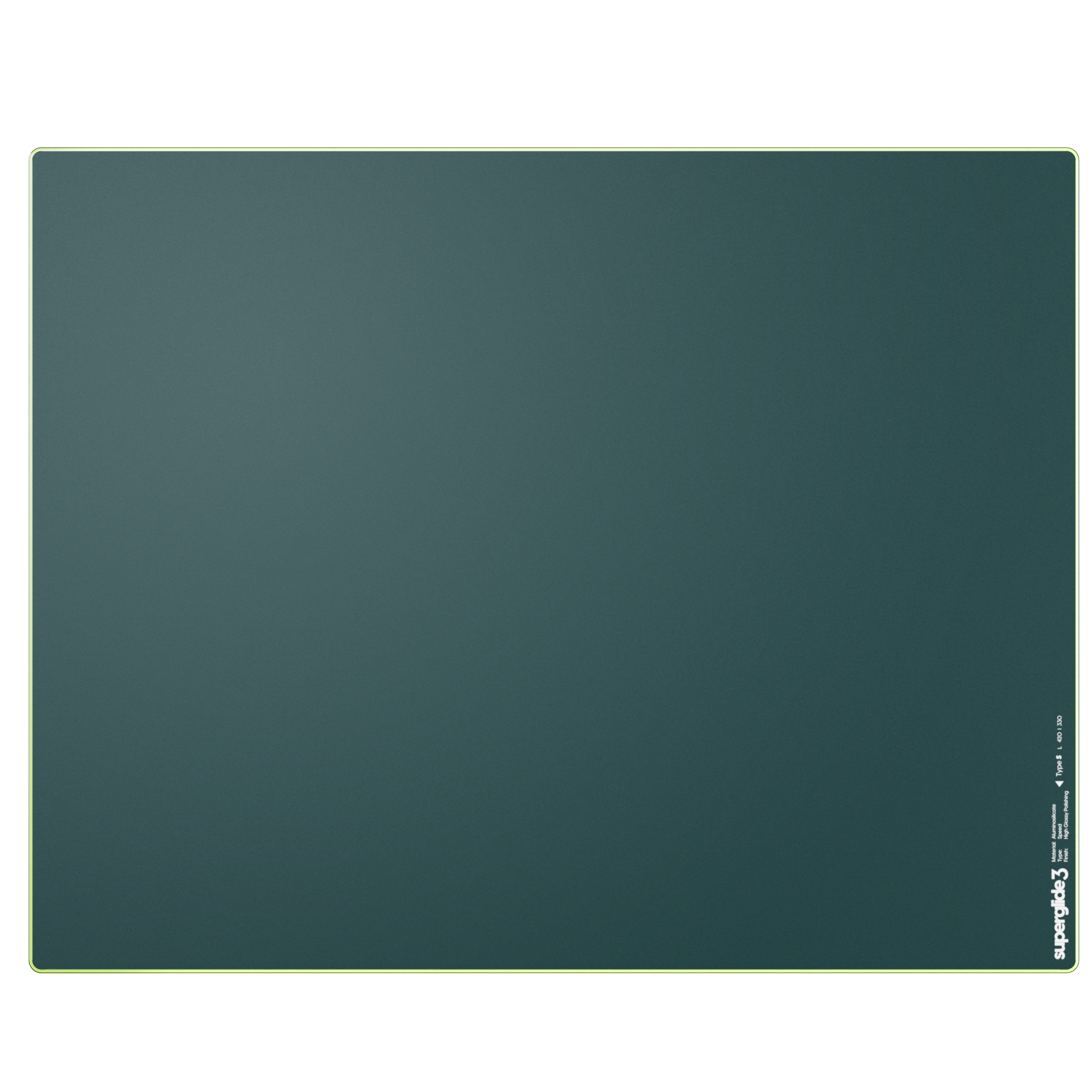Pulsar Superglide V3 Glass Pad Type-s - Large - Grün - Mauspads Zubehoer