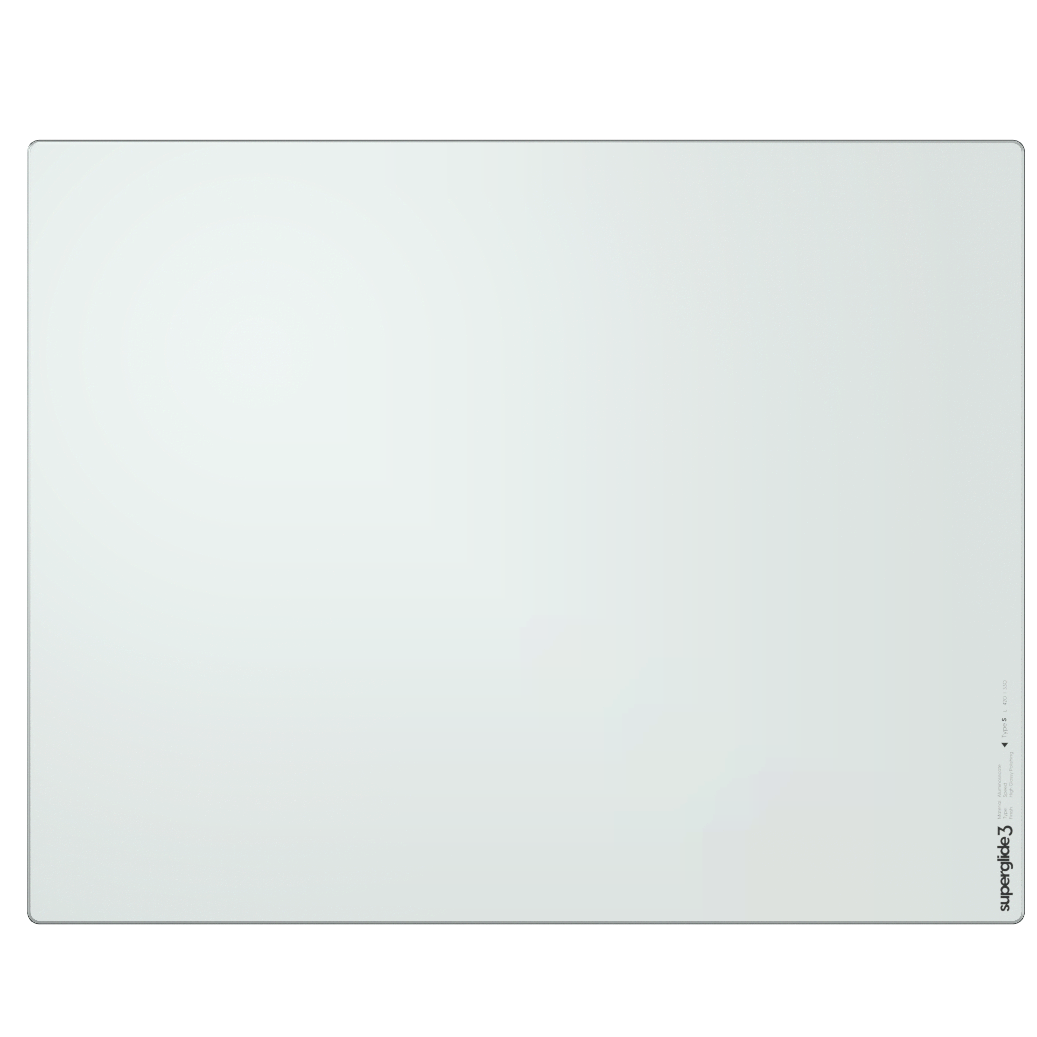 Pulsar Superglide V3 Glass Pad Type-s - Large - Weiß - Mauspads Zubehoer