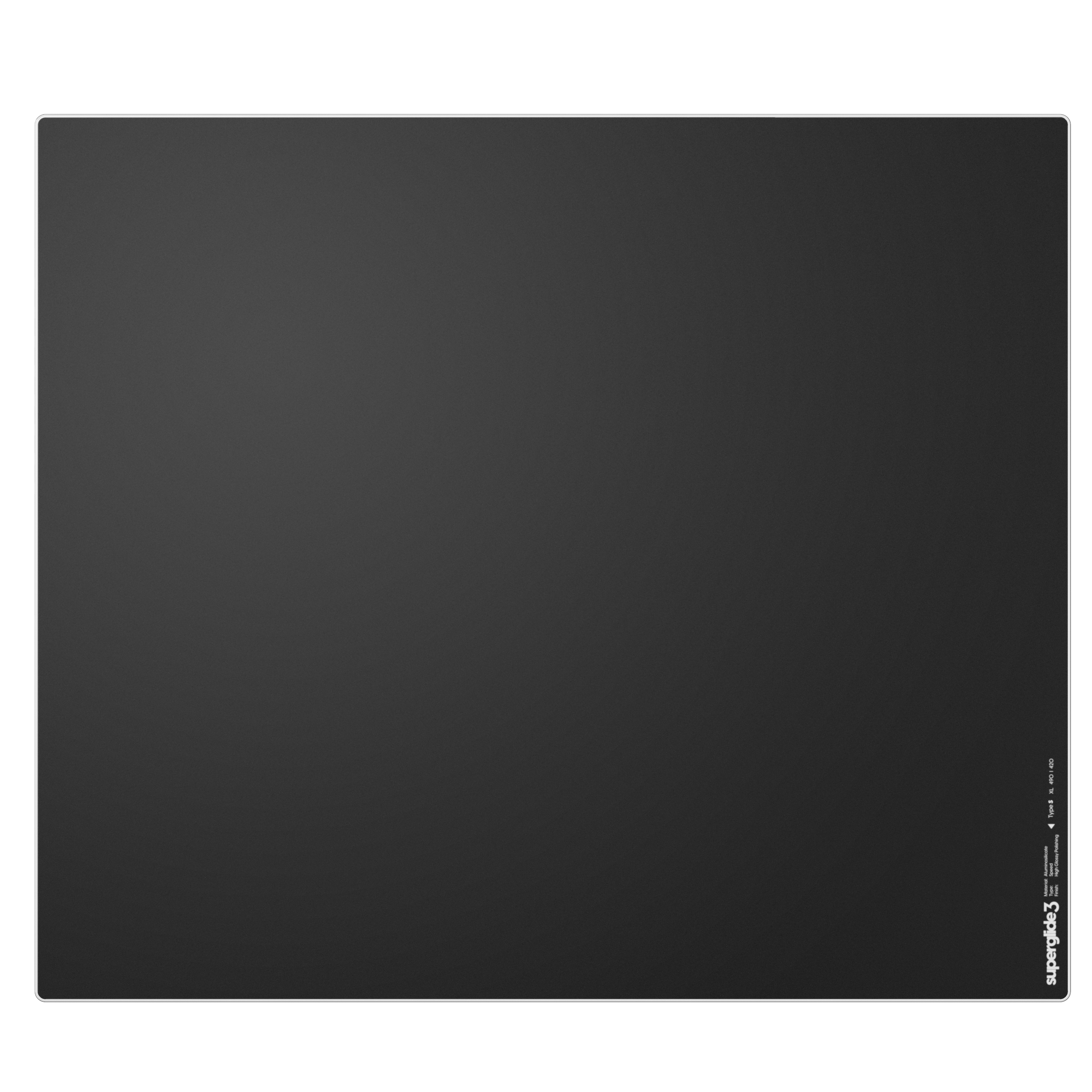 Pulsar Superglide V3 Glass Pad Type-s - XL - Schwarz - Mauspads Zubehoer Sgpxlb3s