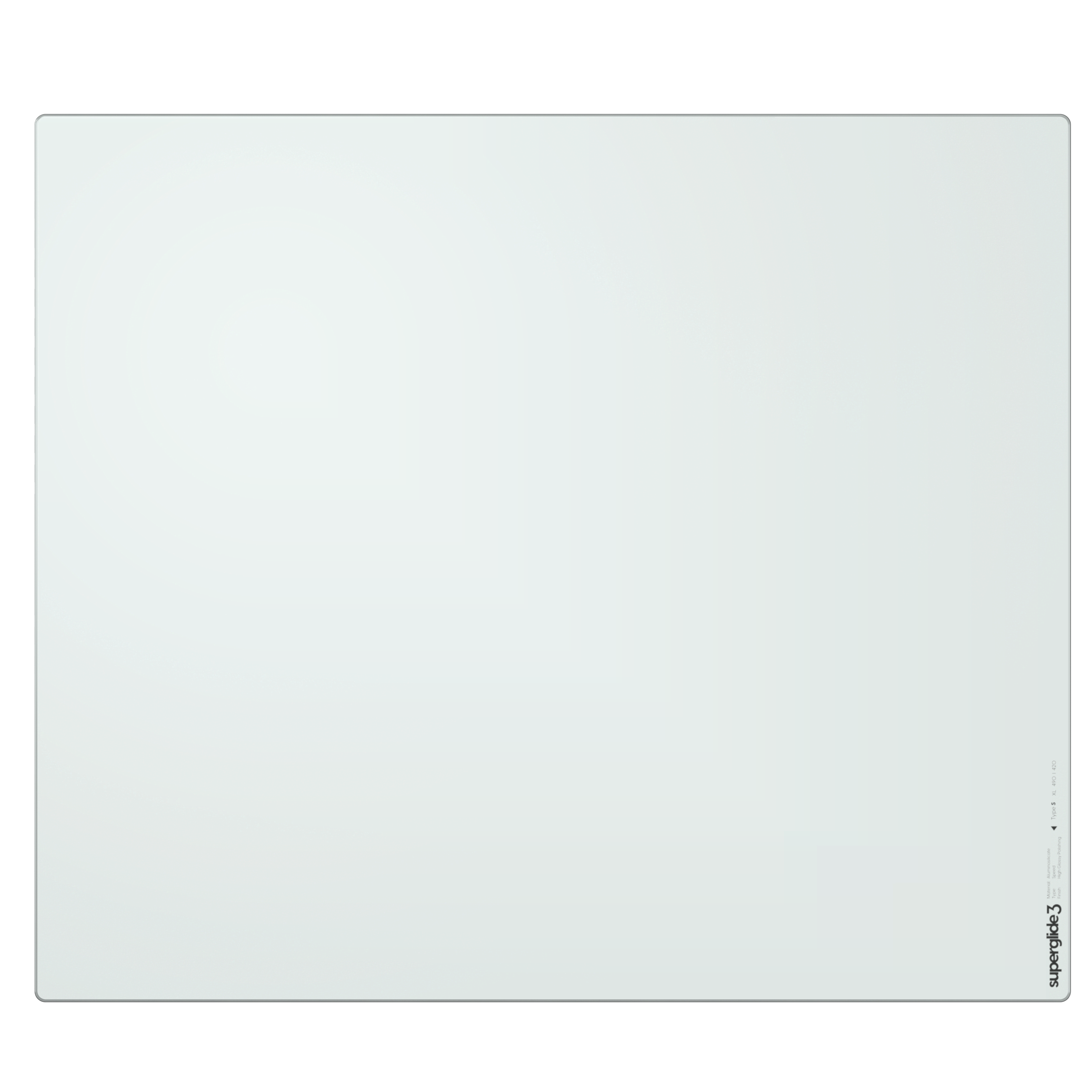 Pulsar Superglide V3 Glass Pad Type-s - XL - Weiß - Mauspads Zubehoer