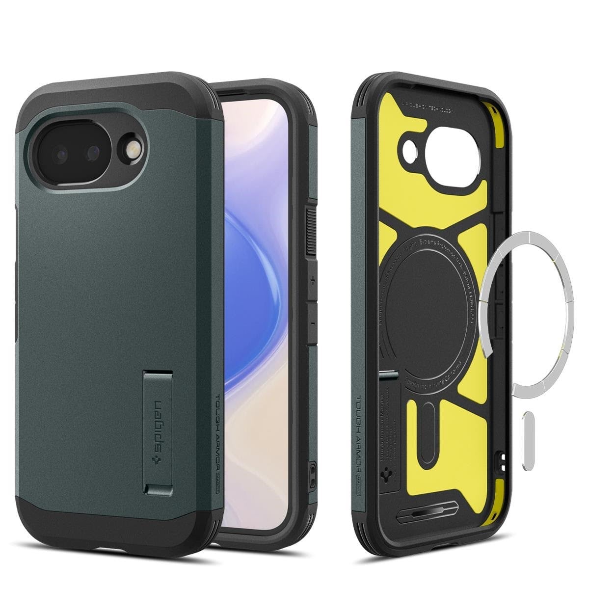 Spigen Tough Armor Magsafe - Abyss Green - Google Pixel 10a - Handys Cover Cases