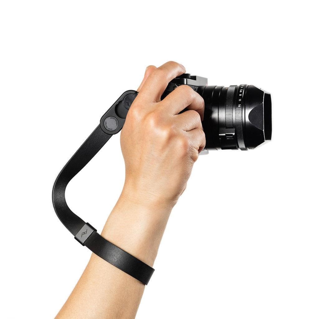 Peak Design Cuff Leather Camera Strap Wrist - Black - Kamera Trageriemen