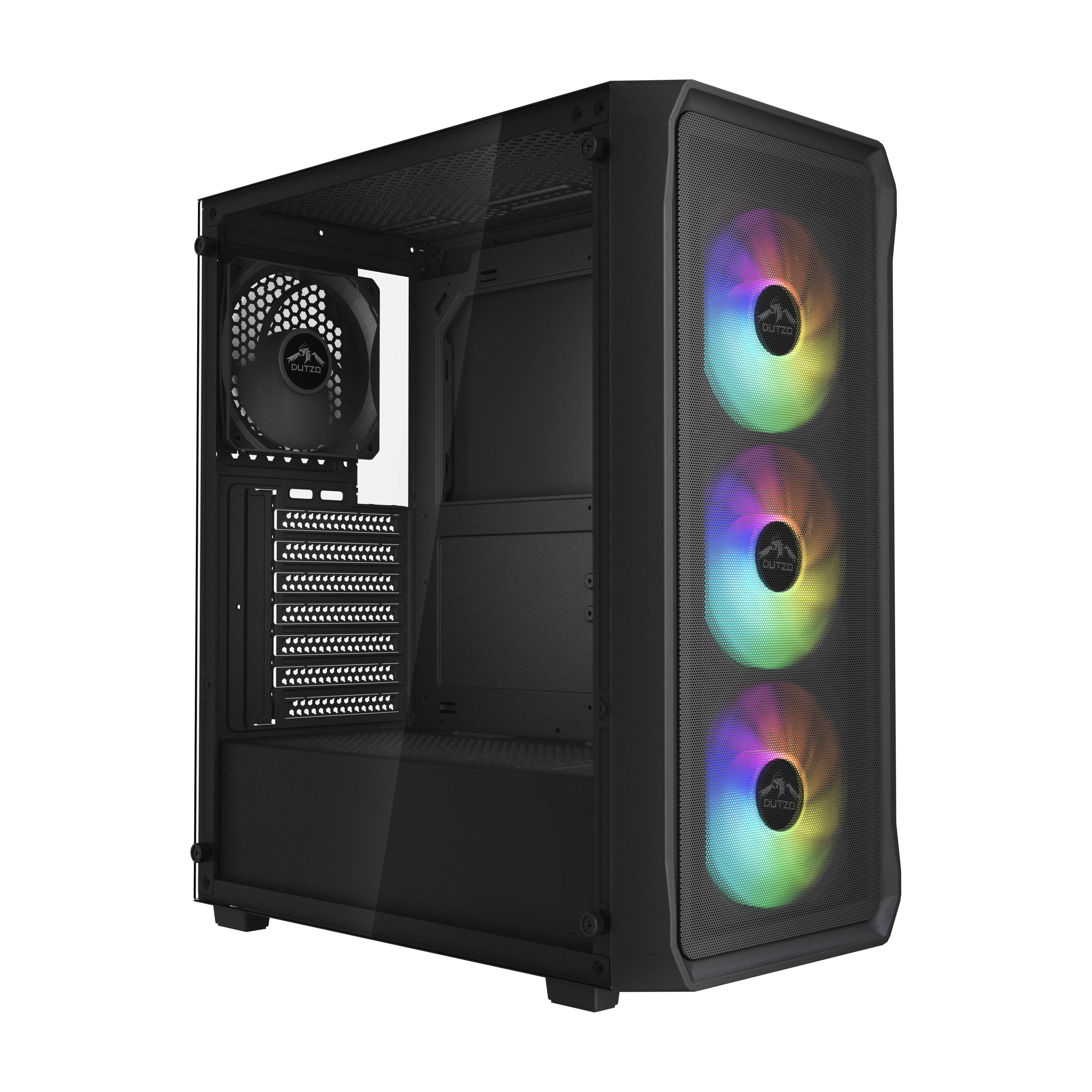 Dutzo C322 Mesh Argb - Gehäuse - Miditower - Schwarz - Gehaeuse