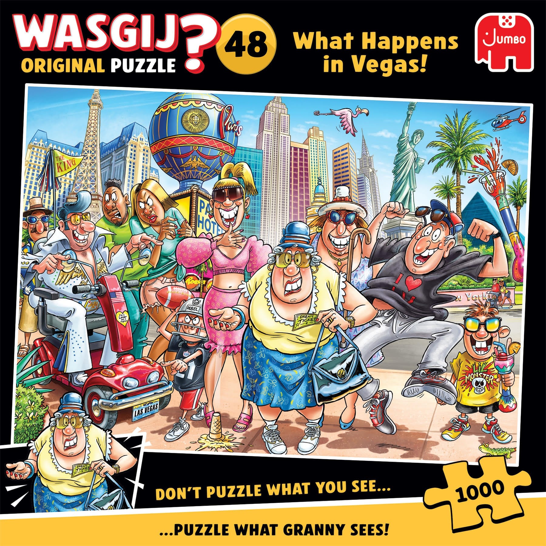 Wasgij Original 48 What Happens in Vegas! (1000) - Puzzle 707-1110100803