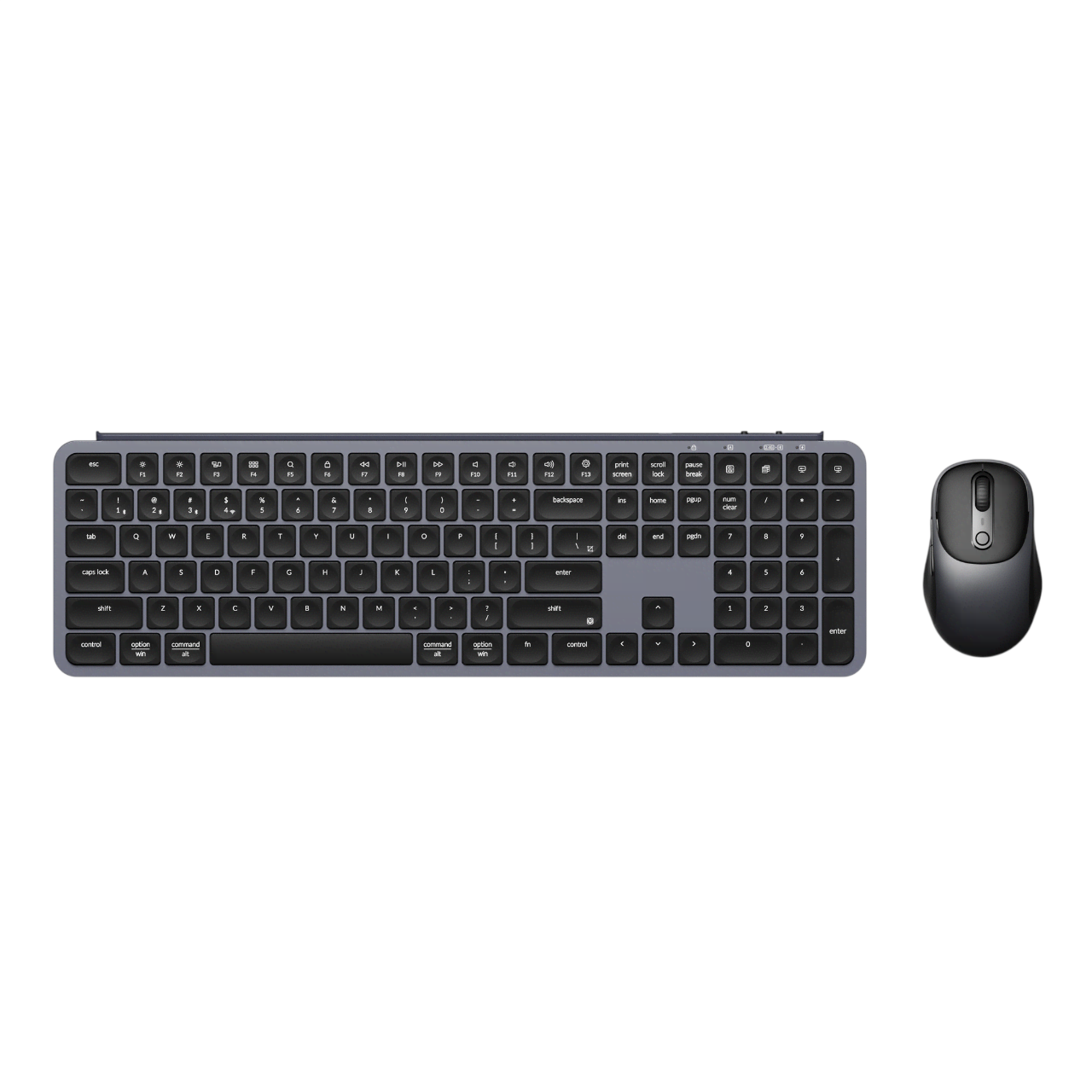 Keychron B6 Pro & Bm24 Keyboard & Mouse Wireless Combo - Tastatur & Maus Set - Full-size - Nordic Iso - Grau - Tastaturen