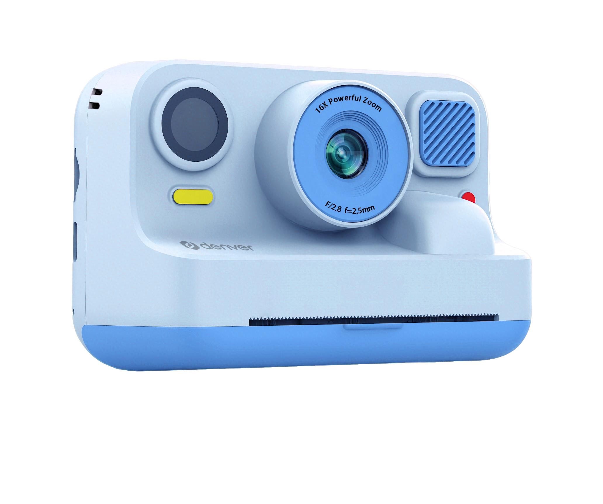 Denver Kpc-1374btbu Kids Print Camera With Thermal Print Function Bluetooth Connection For Print From Smartphone - Digital Kameras