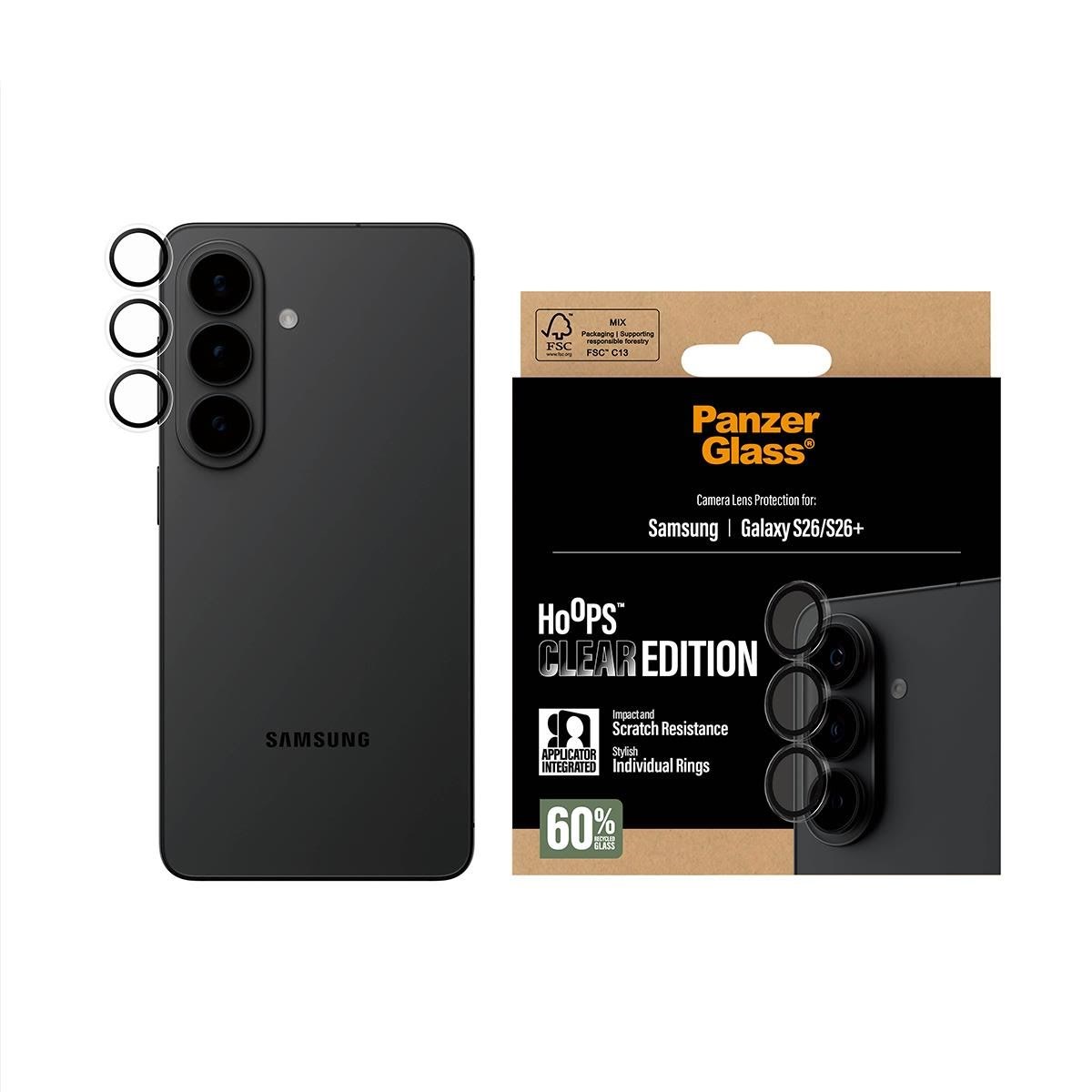 Panzerglass Hoops Camera Lens Protector Transparent Samsung Galaxy S26 | S26+ - Handys Anderes Zubehoer