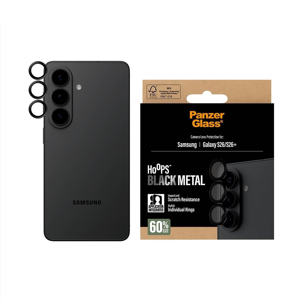 Panzerglass Hoops Camera Lens Protector Black Samsung Galaxy S26 | S26+ - Handys Anderes Zubehoer