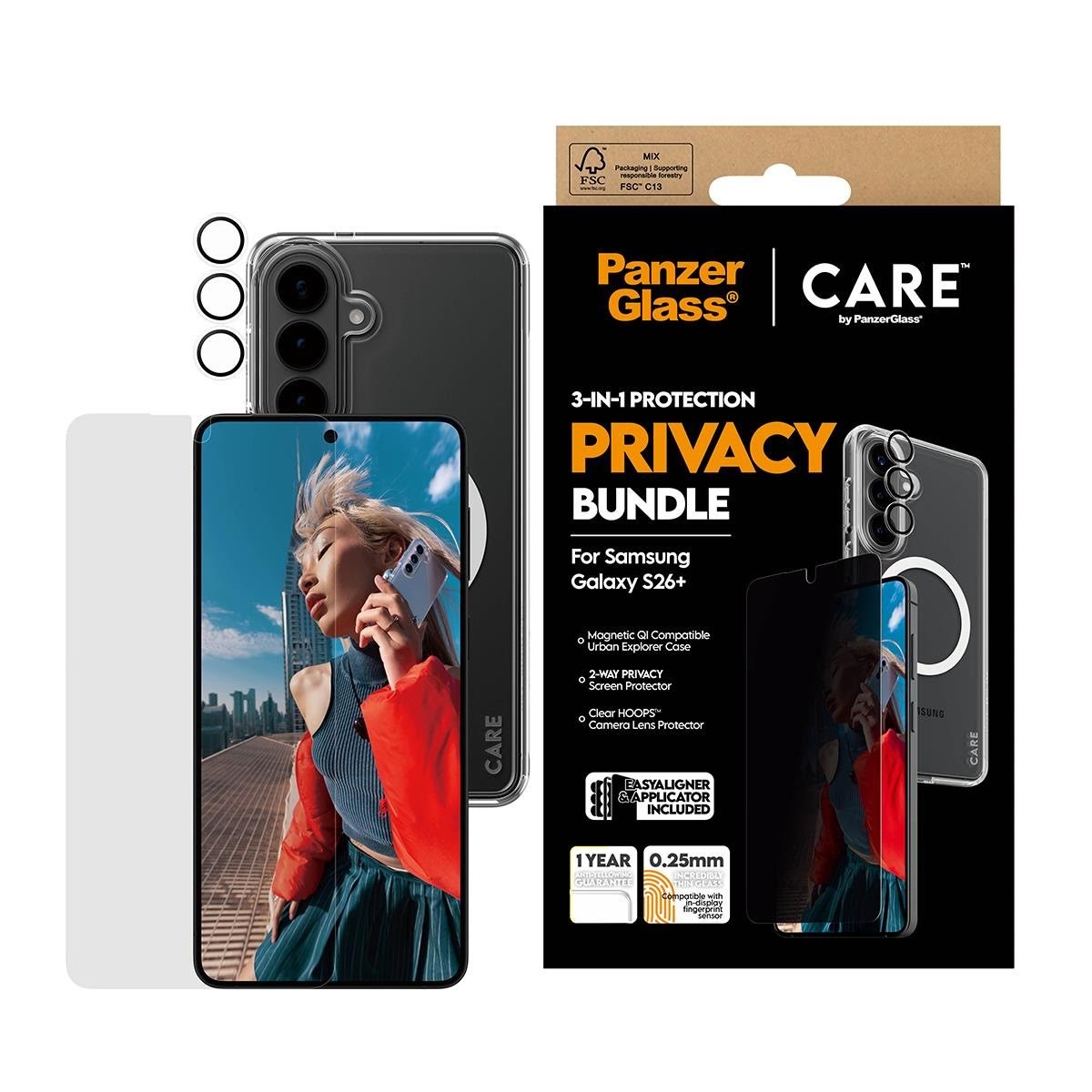 Panzerglass Privacy 3-in-1 Bundle Samsung Galaxy S26+ - Handys Schutzfolie
