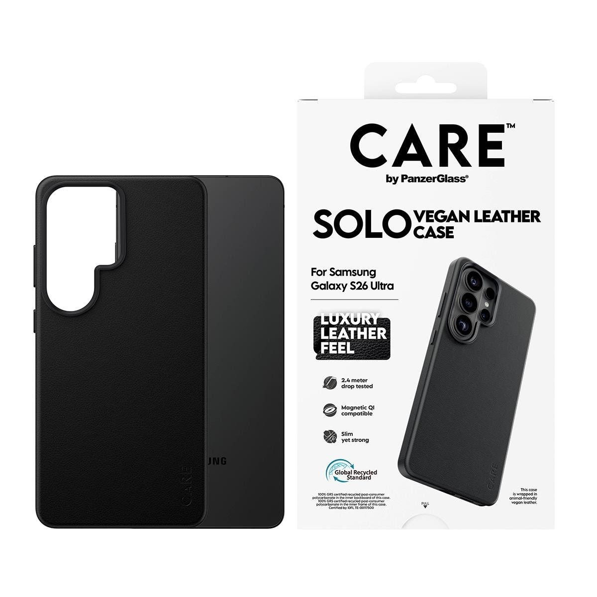 Care by Panzerglass Solo Case Black w. Qi Samsung Galaxy S26 Ultra - Handys Cover Cases Cr11421