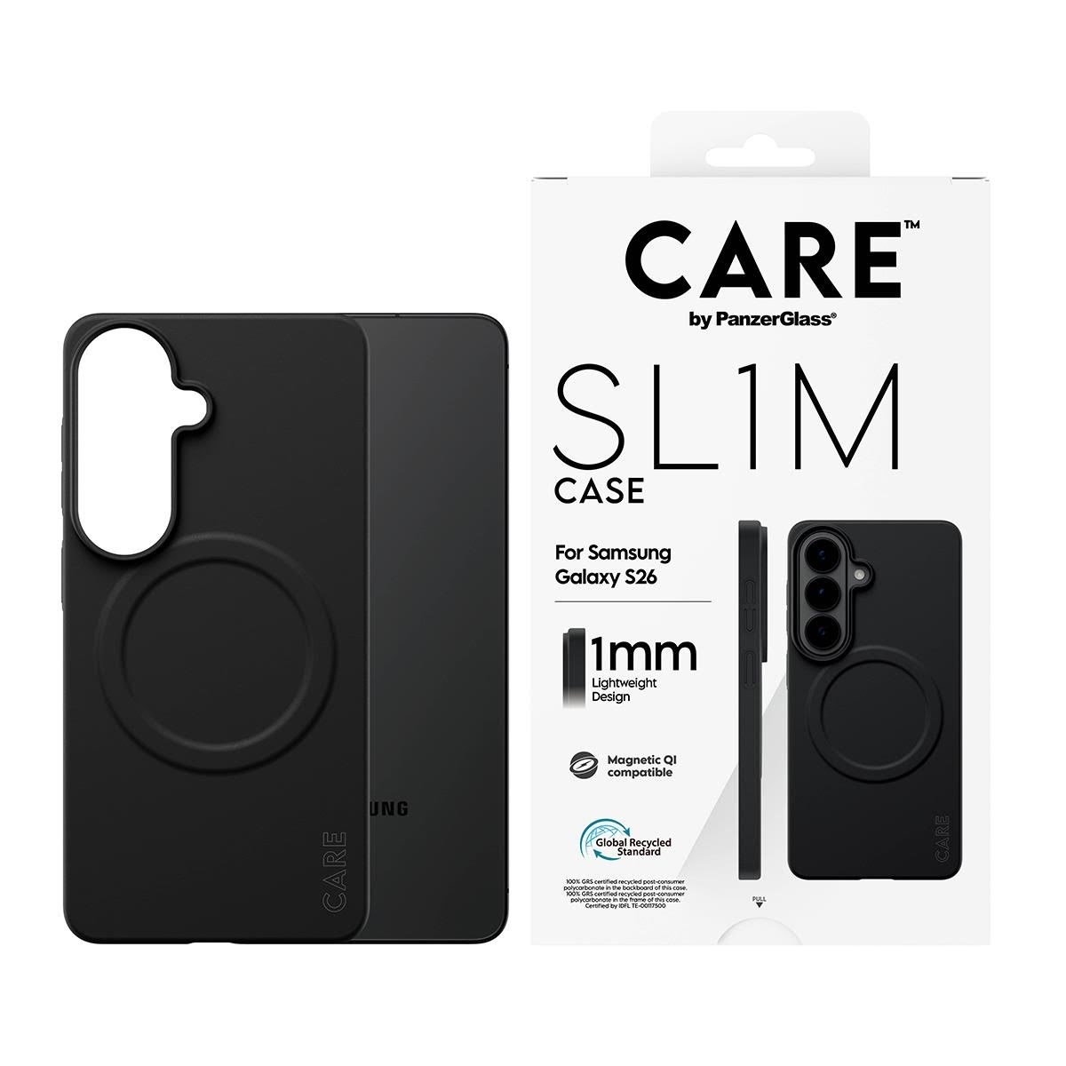 Care by Panzerglass Sl1m Case Black Samsung Galaxy S26 - Handys Cover Cases