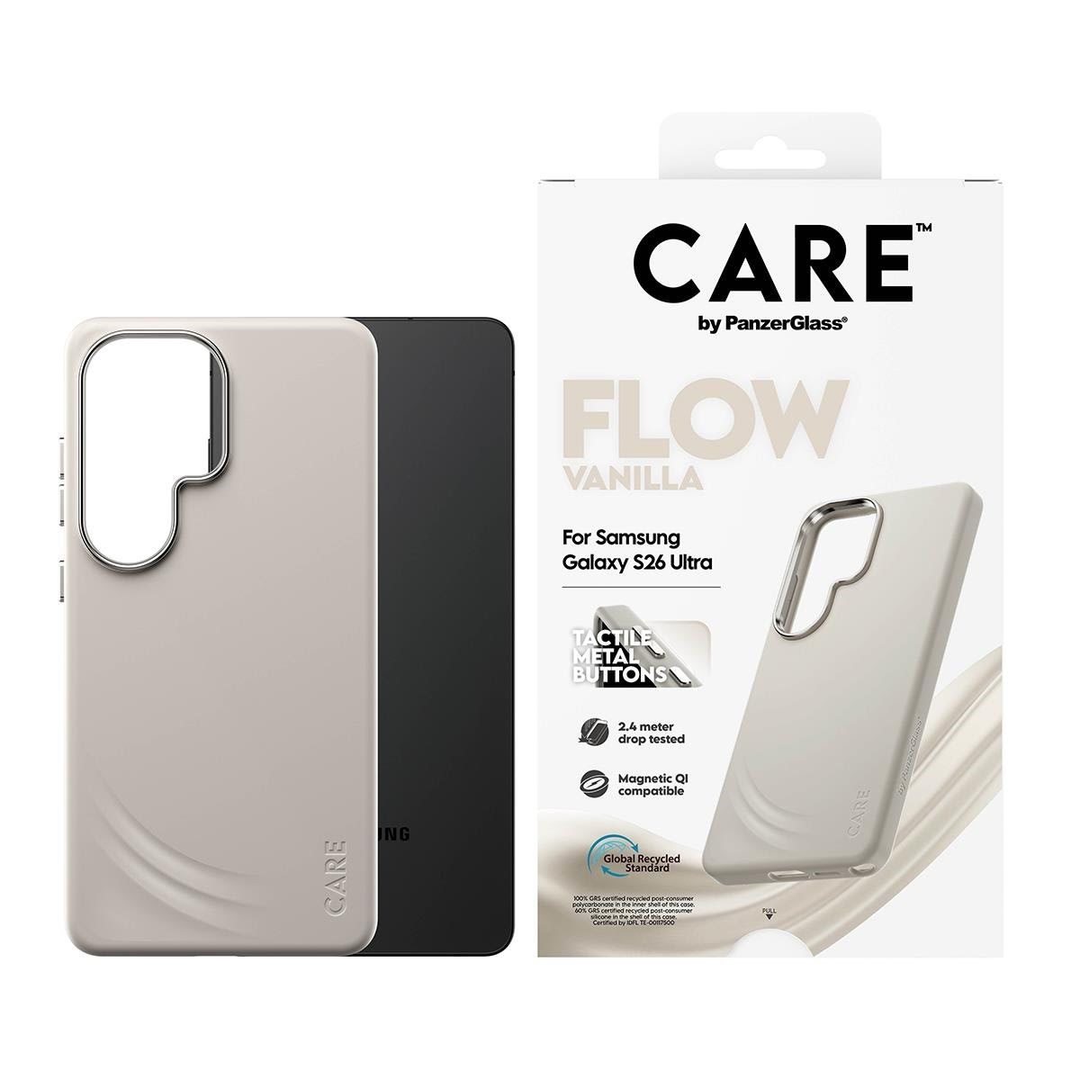 Care by Panzerglass Flow Case Vanilla w. Qi Samsung Galaxy S26 Ultra - Handys Cover Cases