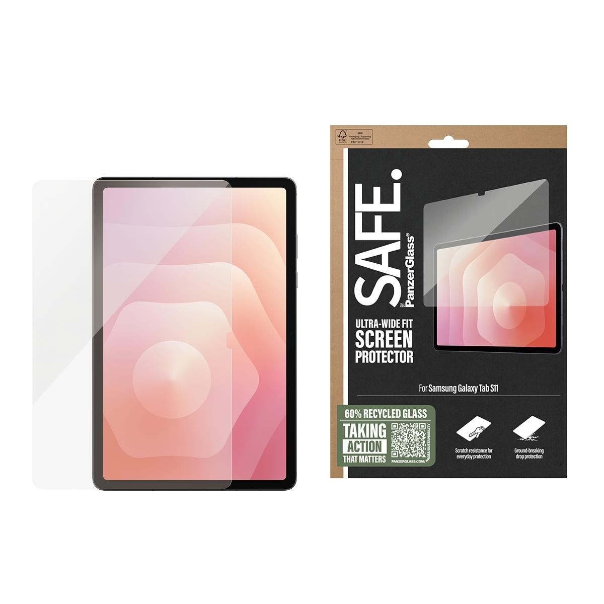 Safe by Panzerglass Screen Protector Samsung Tab S11 | Ultra-wide Fit - Tablets Anderes Zubehoer