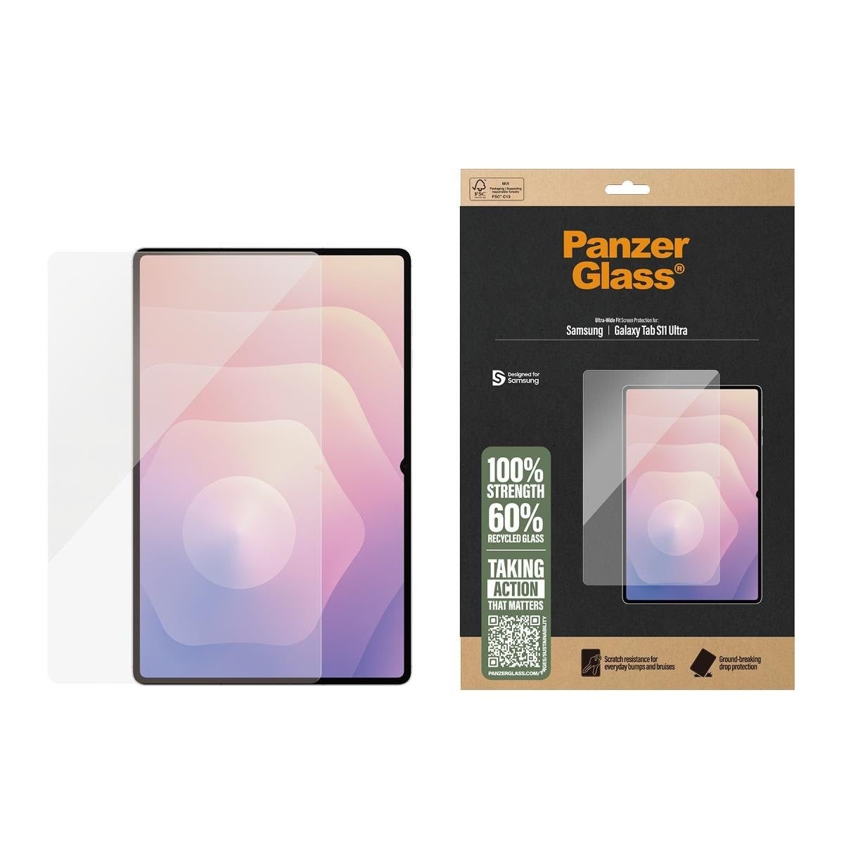 Panzerglass Screen Protector Samsung Galaxy Tab S11 Ultra | Ultra-wide Fit - Tablets Anderes Zubehoer Pg98508