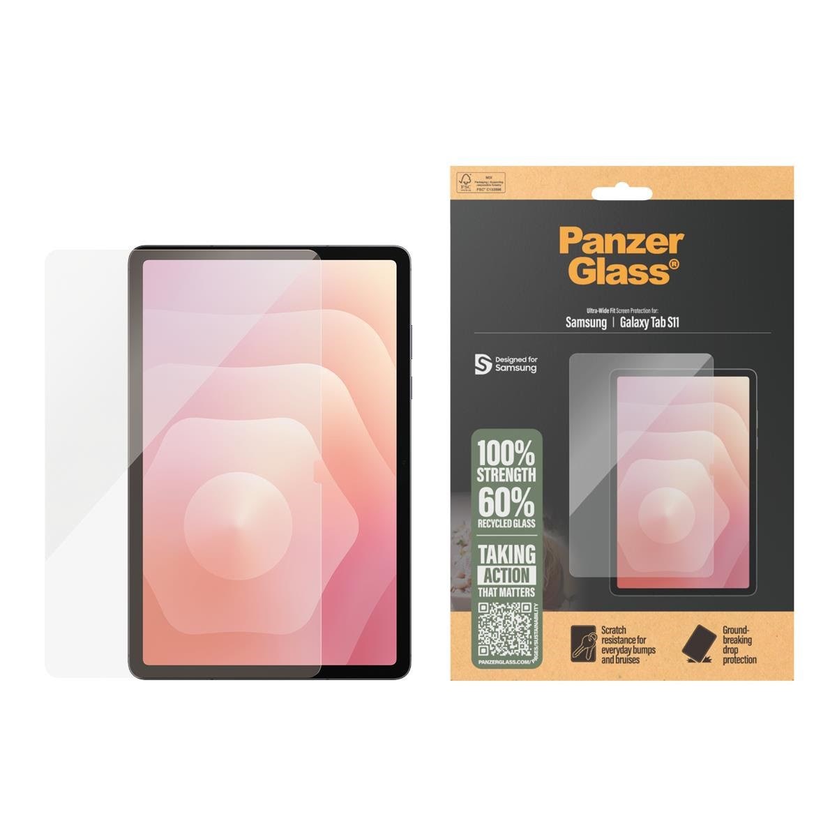 Panzerglass Screen Protector Samsung Galaxy Tab S11 | Ultra-wide Fit - Tablets Anderes Zubehoer