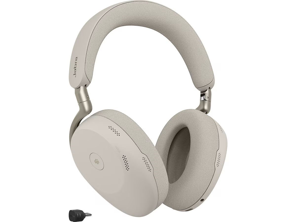 Kopfhörer - Jabra Evolve3 85 UC Link390c - Warm Grey - Kopfhoerer/headsets