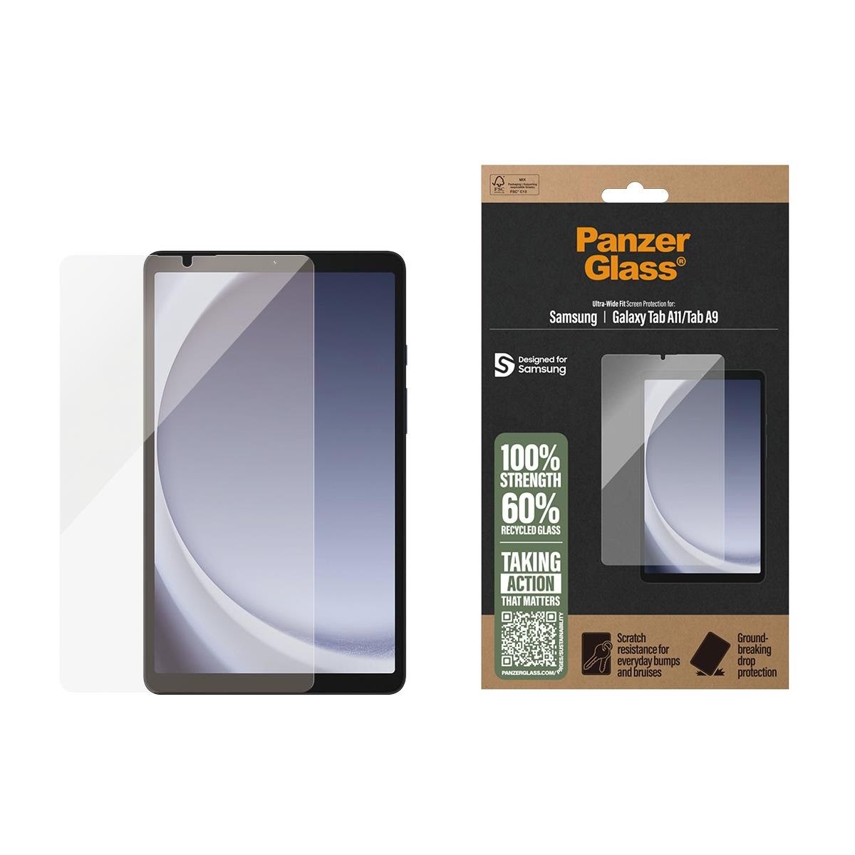 Panzerglass Screen Protector Samsung Galaxy Tab A11 | Tab A9 | Ultra-wide Fit - Tablets Anderes Zubehoer