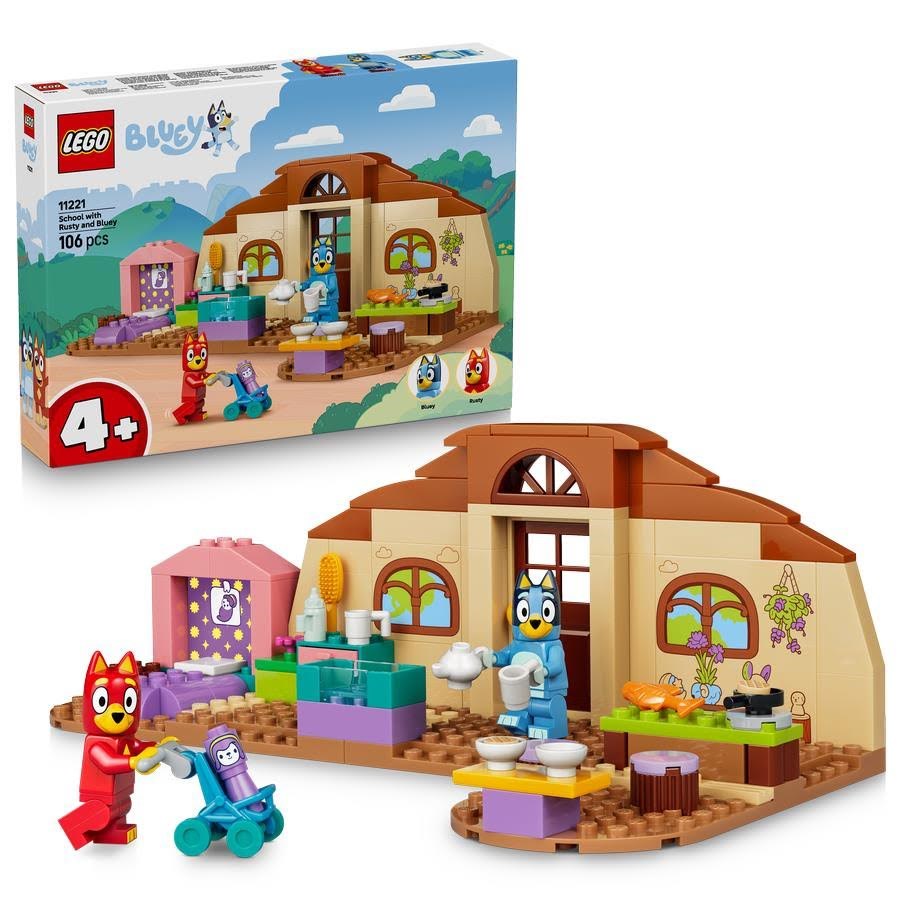 Lego Bluey 11221 Schule Mit Rusty Und Bluey