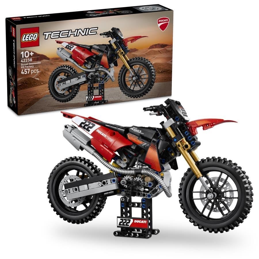 Lego Technic 42238 Ducati Desmo450 MX Factory Motorrad