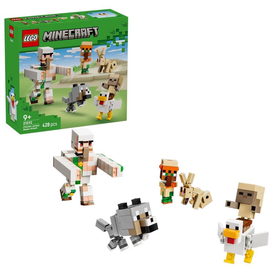 Lego Minecraft 21592 Angriff Des Hühnerreiters in Der Wüste