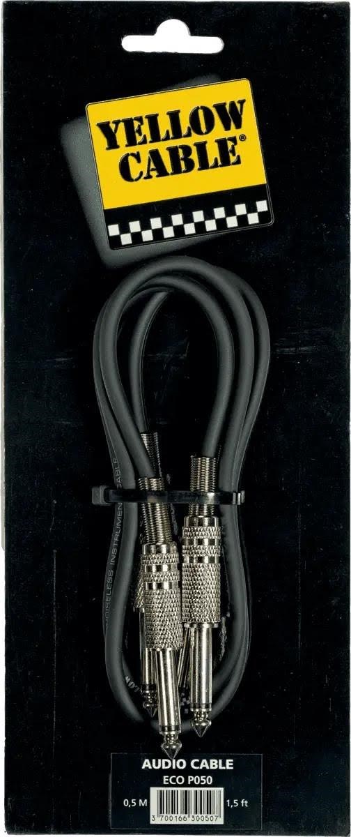 Yellow Cable P050 - 2 x 1/4" Klinke/klinke Patchkabel 50cm. - Audio Kabel