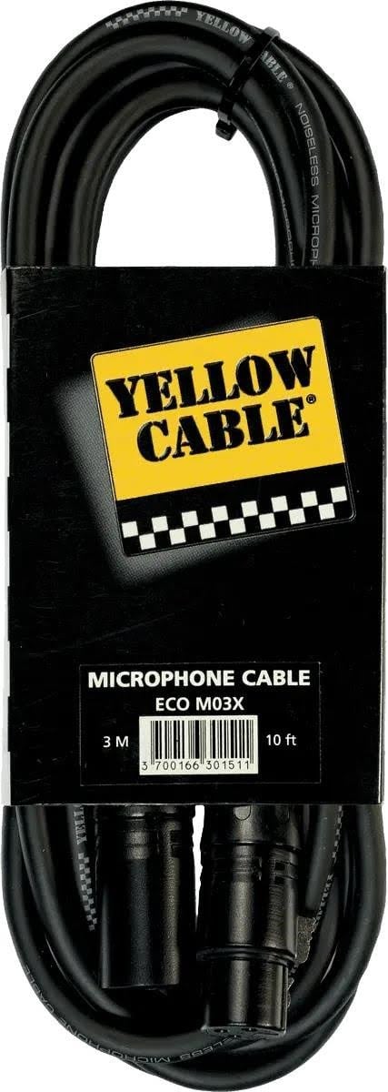 Yellow Cable M03x - Xlr/xlr 3m. - Audio Kabel Eco M03x