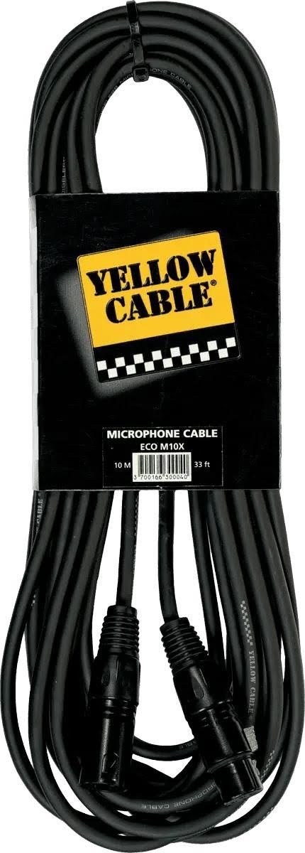 Yellow Cable M10x - Xlr/xlr 10m. - Audio Kabel Eco M10x