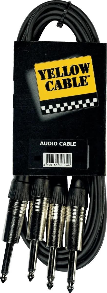 Yellow Cable K08-6 - 2 x 1/4" Jack Mono - 2 x 1/4" Jack Mono - Audio Kabel