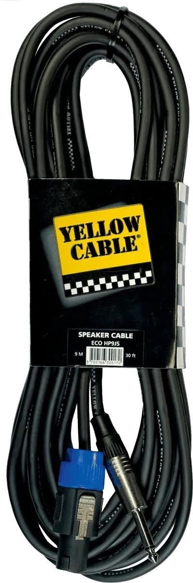 Yellow Cable Hp9js - Speakon - 1/4" Klinke Lautsprecherkabel 9m. - Audio Kabel Eco Hp9js