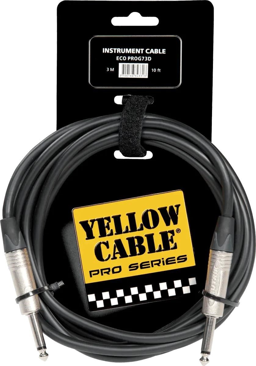 Yellow Cable Pro73d - Neutrik 1/4 Klinke/klinke Kabel 3 Meter - Audio Kabel Eco Prog73d