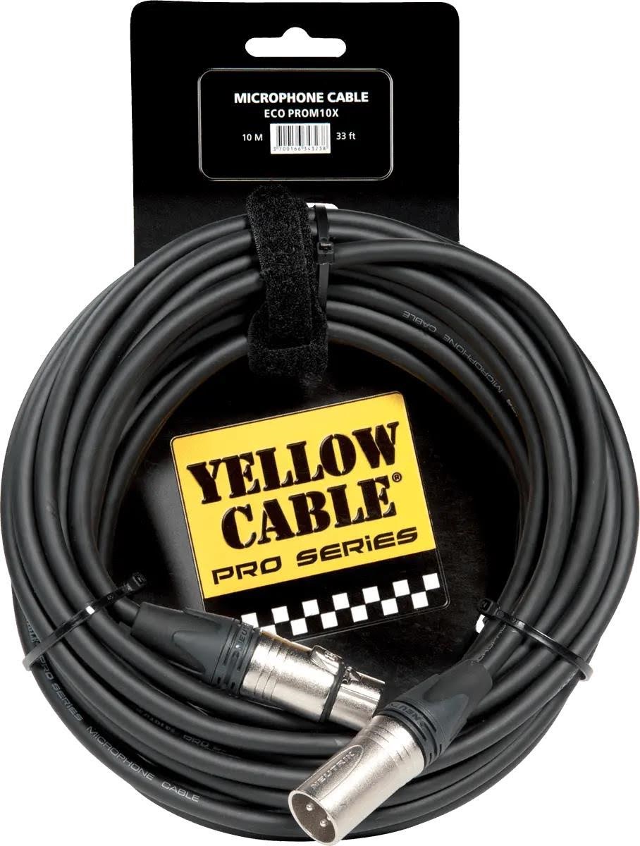 Yellow Cable Prom10x - Neutrik Xlr/xlr 10m. - Audio Kabel Eco Prom10x