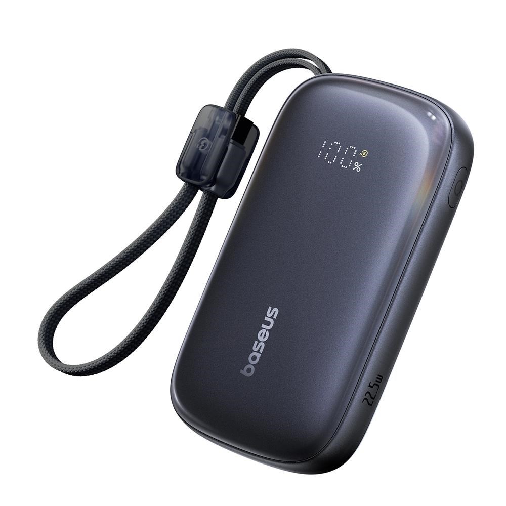 Baseus Enerfill Fc21 Qpow 3 Ultra 20000mah 22.5W Powerbank With Display And Cable Included - Black - 20000 Mah - Powerbank Akku