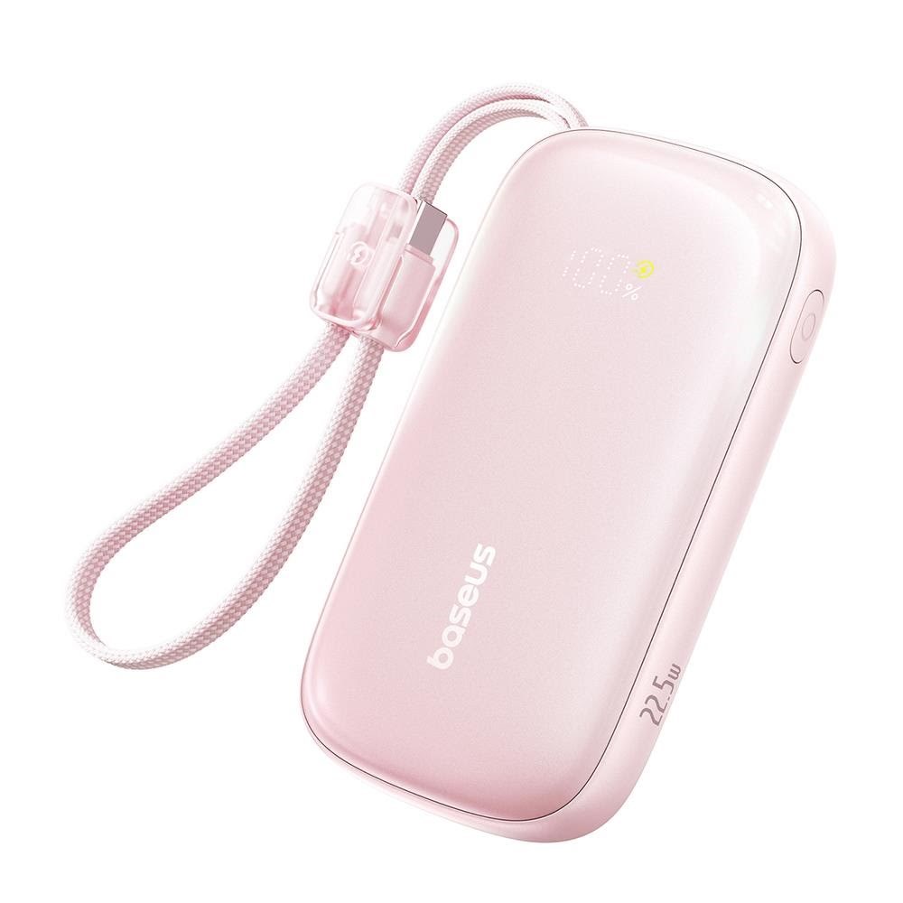 Baseus Enerfill Fc21 Qpow 3 Ultra 20000mah 22.5W Powerbank With Display And Cable Included - Pink - 20000 Mah - Powerbank Akku E0027m02