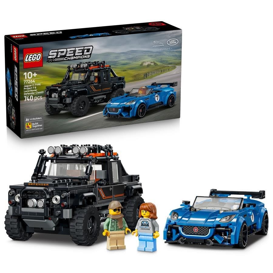 Lego Speed Champions 77264 Jaguar Project 7 & Land Rover Defender