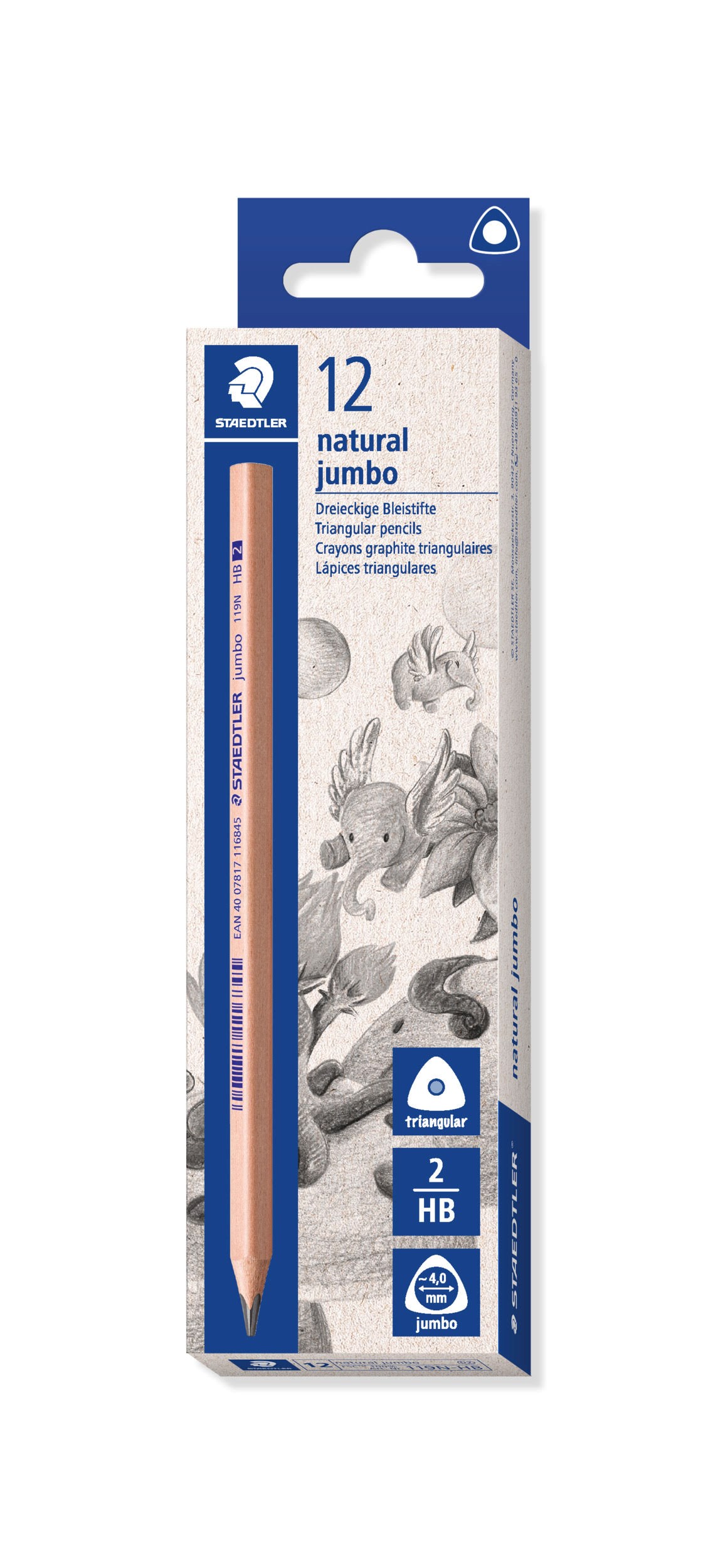 Staedtler Pencil Natural Jumbo HB Fsc 100% - Utensilien Zum Schreiben Und Zeichnen