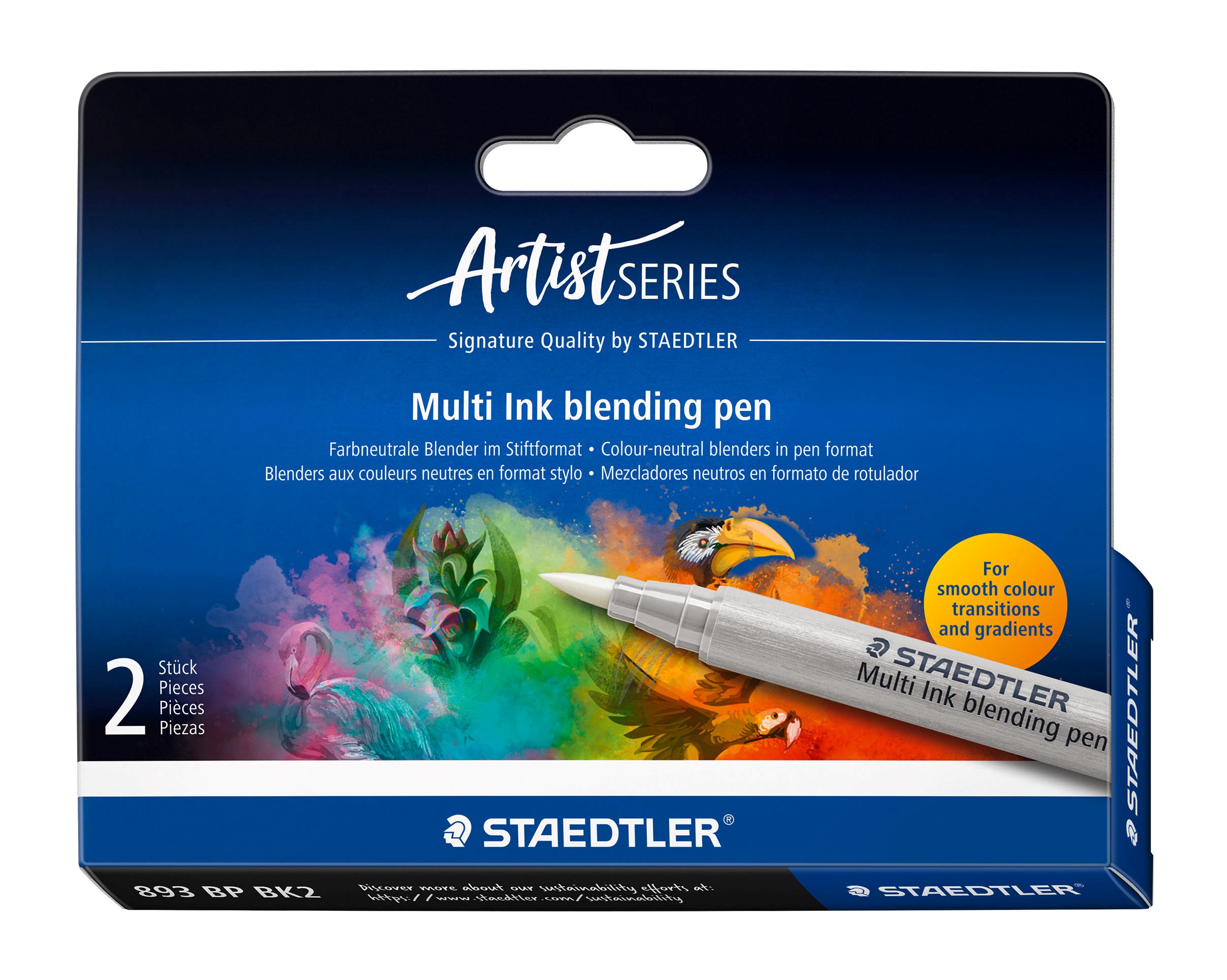 Staedtler Multi Ink Blending Pen Colour-neutral 2/bk - Utensilien Zum Schreiben Und Zeichnen 893 BP Bk2